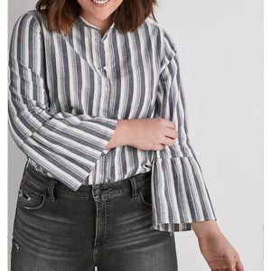 NWT Lucky Brand Striped Hazel Top